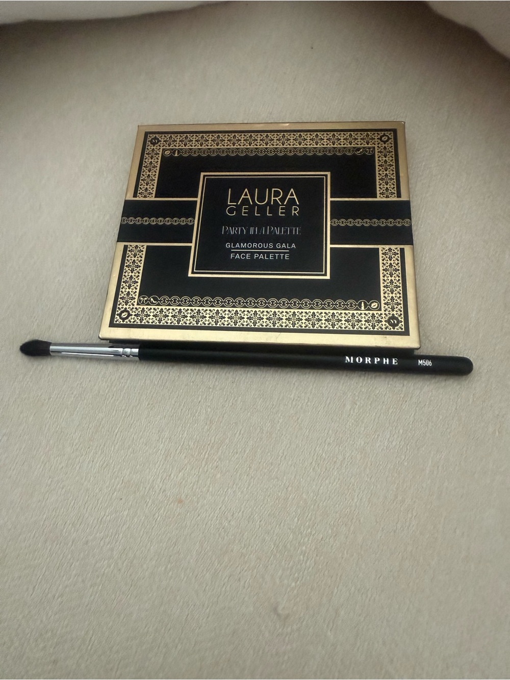 Laura Geller Glamorous Gala Face Palette and Morphe brush